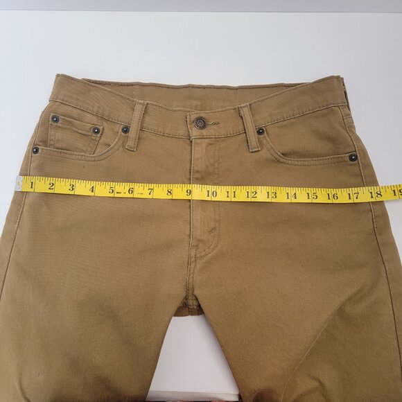 Levi's Mens 513 Gold Mid-Rise Slim Straight Leg Workwear Casual Jeans 30x32 - Picture 4 of 16